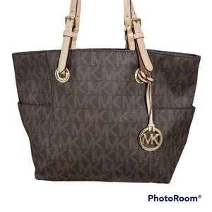 Michael Kors Jet Set Signature Logo Tote